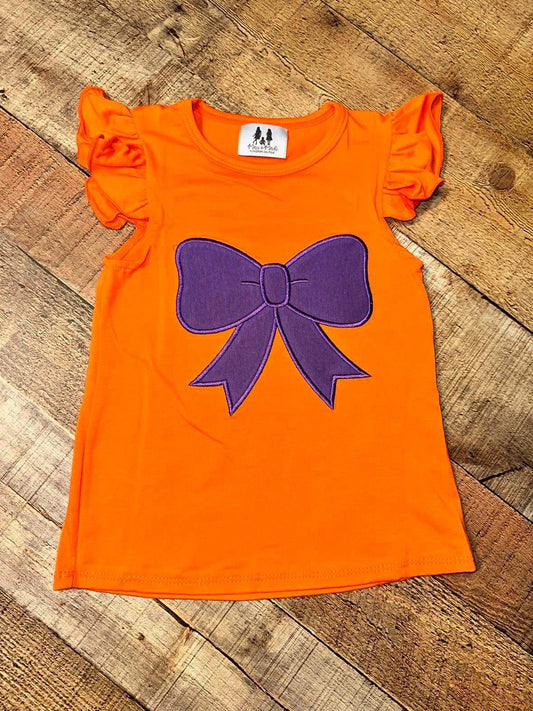 Orange Bow Girl Shirt
